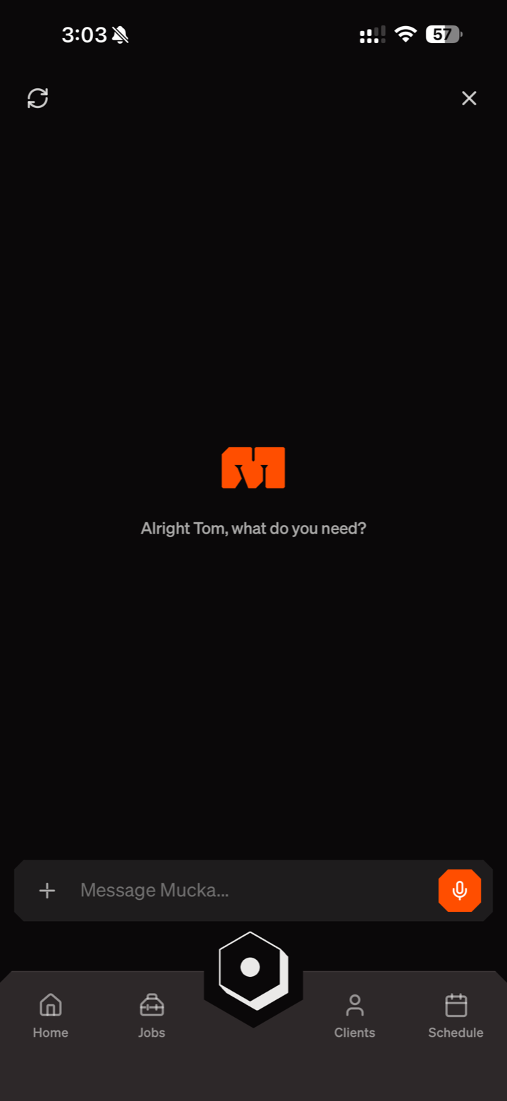 Original Mucka app: AI assistant