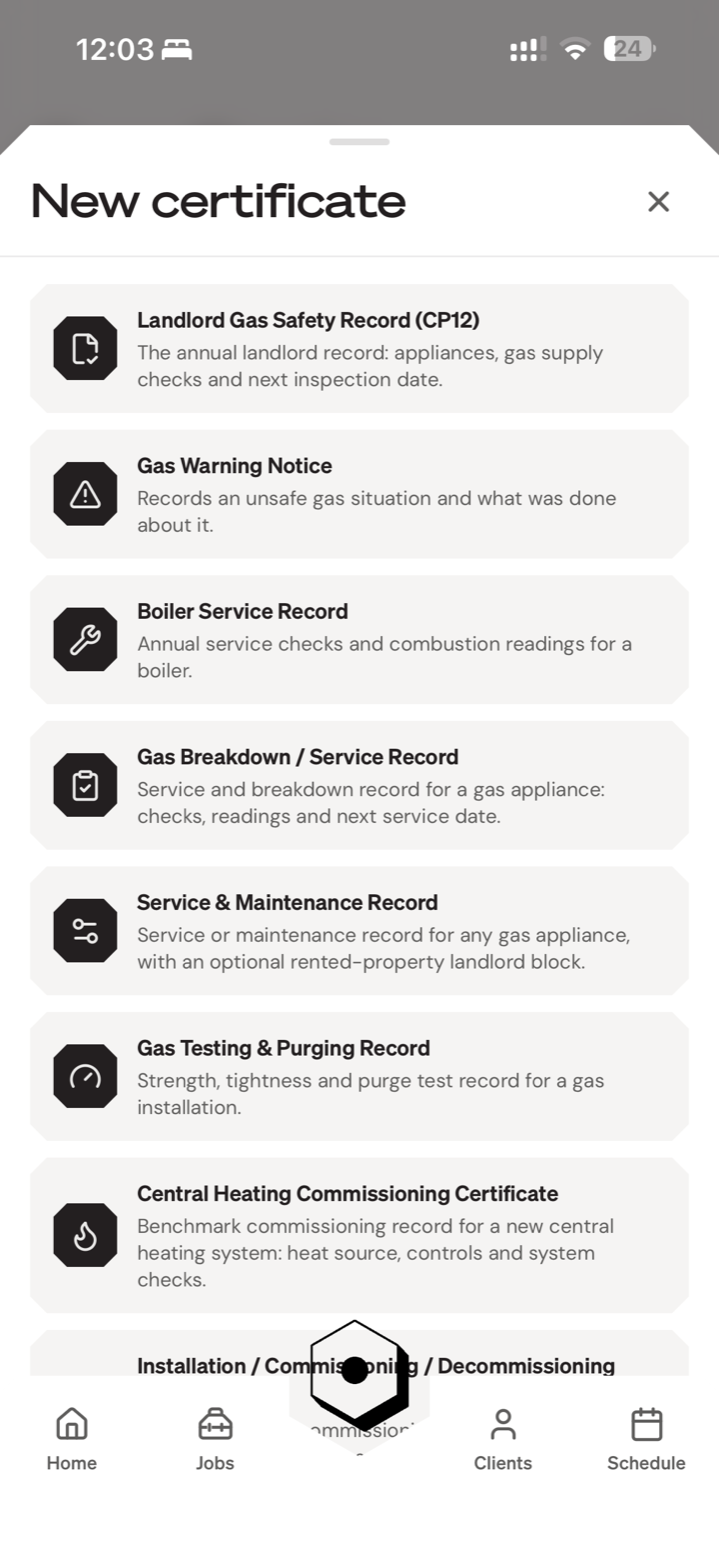 Original Mucka app: Certificates